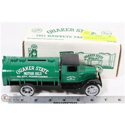 1:34 DIE CAST 1931 HAWKEYE TANKER QUAKER STATE