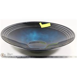 LARGE BLUE DECORATIVE BOWL -