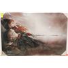 Image 1 : NEW CANVAS PRINT LUIS ROYO COLLECTION RED HEAD