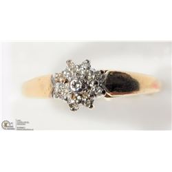 #44-10K YELLOW GOLD DIAMOND RING