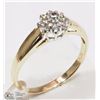 Image 2 : #44-10K YELLOW GOLD DIAMOND RING