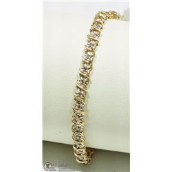 #45-14K YELLOW GOLD DIAMOND BRACELET