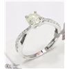 Image 2 : #48-14K WHITE GOLD DIAMOND AND 20 SIDE