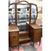Image 1 : ESTATE ANTIQUE 47"X19"X68"H VANITY