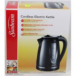SUNBEAM CORDLESS ELECTRIC KETTLE