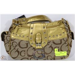 JINRY COLLECTION GOLD & BROWN PURSE