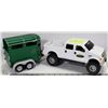 Image 1 : PLASTIC CABELAS TRUCK WITH HORSE TRAILER