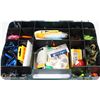 Image 1 : JIG-A-JO FLAT FISHING TACKLE BOX & CONTENTS