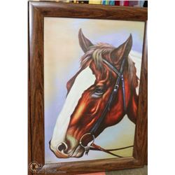 WOOD TONE FRAMED CANVAS ART PICTURE ON CHOICE