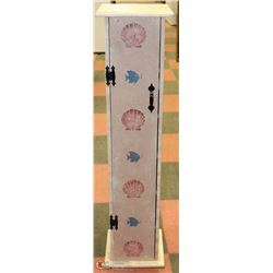 TALL 6-SHELF PEDESTAL STYLE CABINET -