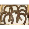 Image 1 : 8 FORGED HAMMOND HORSE SHOES