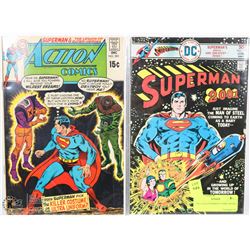 TWO OLD SUPERMAN COMIC BOOKS