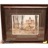 Image 1 : "MAKING MAPLE SYRUP" FRAMED ART BY WALTER CAMPBELL
