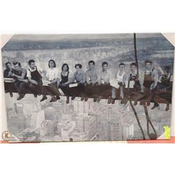NEW CANVAS PRINT WORKERS LUNCH