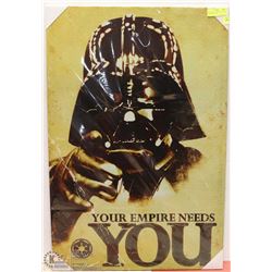 NEW CANVAS PRINT DARTH VADER "THE EMPIRE NEEDS