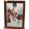 Image 1 : DRAPED NUDE FRAMED PRINT 30 X 42