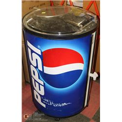 LARGE PEPSI ICE COOLER ON WHEELS