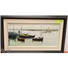 Image 1 : ESTATE SHIP SCENE FRAMED OIL PAINTING