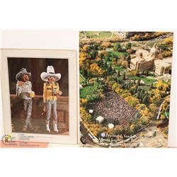 2 ASSORTED UNFRAMED PICTURES