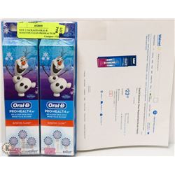 NEW 2 PACKAGES ORAL-B SENSITIVE CLEAN PROHEALTH JR