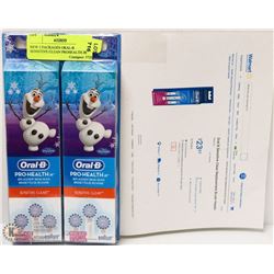 NEW 2 PACKAGES ORAL-B SENSITIVE CLEAN PROHEALTH JR