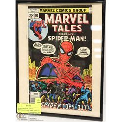 FRAMED MARVEL TALES: SPIDERMAN COMIC BOOK DISPLAY