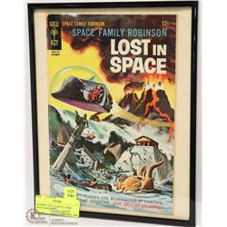 FRAMED LOST IN SPACE COMIC BOOK DISPLAY