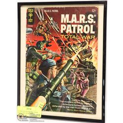 FRAMED M.A.R.S PATROL TOTAL WAR COMIC BOOK DISPLAY