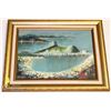 Image 1 : ESTATE GOLD TONE FRAMED OIL ON CANVAS