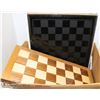 Image 1 : BOX WITH CHESS AND CHECKER SET
