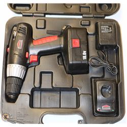 JOBMATE CORDLESS DRILL WITH CHARGER - BATTERY IS