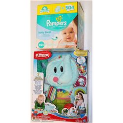 PAMPERS WIPES+PLAYSKOOL FOLD'N GO BUSY ELEPHANT