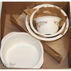 4 PCS CORELLE COORDINATES STONEWARE 'ABUNDANCE'