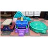 Image 1 : LOT OF 5 KIDS YARD TOYS INCL 2 MINI POOLS, SLIDE,