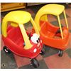 Image 1 : LOT OF 2 LITTLE TIKES PLASTIC CARS