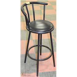 BLACK SWIVEL BAR STOOL