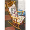 Image 1 : WOODEN ROCKING CHAIR WITH PADDING