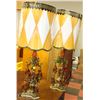 Image 1 : PAIR OF LARGE VINTAGE BRASS LAMPS