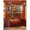 Image 2 : 2PC  MAHOGANY CHINA CABINET (BUFFET & HUTCH ) WITH