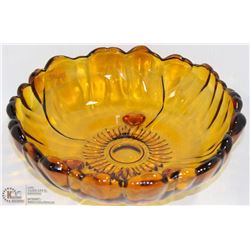 AMBER GLASS BOWL