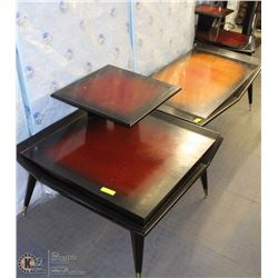 ESTATE 3 PC WOOD COFFEE TABLE SET