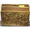 Image 1 : VINTAGE BRASS MAGAZINE RACK