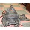 Image 4 : 1900'S HIGH BACK LEATHER SADDLE