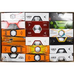 FLAT OF RECLAIMED CALLAWAY GOLF BALLS