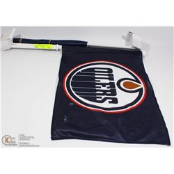 LOT OF 4 EDMONTON OILERS CAR FLAGS