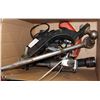Image 1 : BOX WITH ASSORTED POWER TOOLS