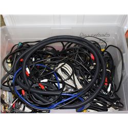 MIXED BOX OF ELECTRICAL , TV. PHONE, CONNECTORS