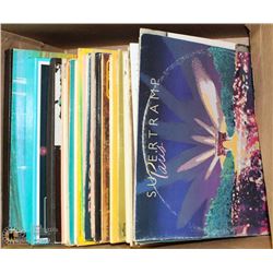 BOX OF LPS INCL SUPERTRAMP, ANDY GIBB, ANNE MURRAY