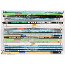 LOT OF 20 ASSORTED TV SHOW DVDS