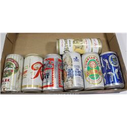 FLAT OF 30 YEAR OLD BEER CAN ON CHOICE